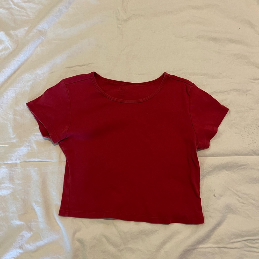 Brandy Melville Red Short Sleeve Tee